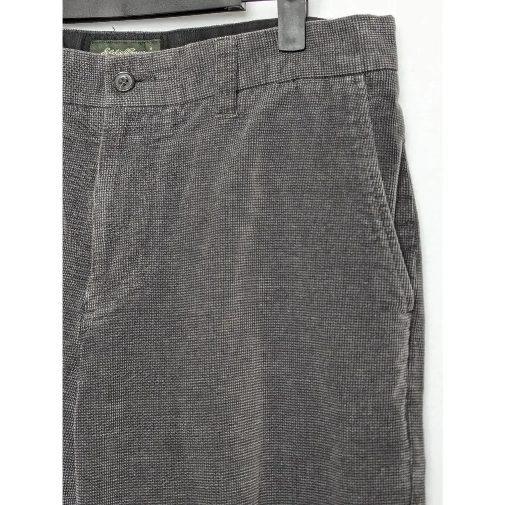 Vintage Eddie Bauer‎ Gray Textured Classic Fit Pants Size 33